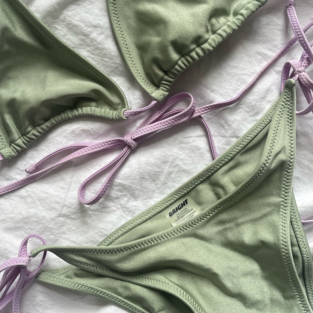 Bright Swimwear Sage Green Bikini Set